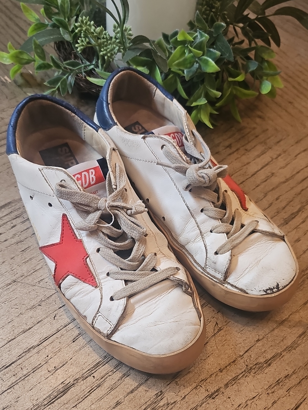 Golden Goose Super Star White Leather Star Euro 41-42